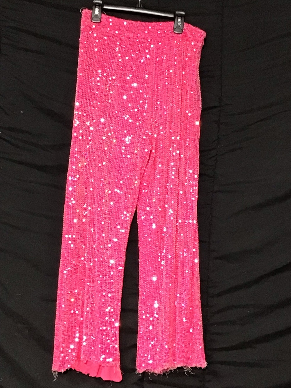 Premium Velvet Sequin Flare Pants